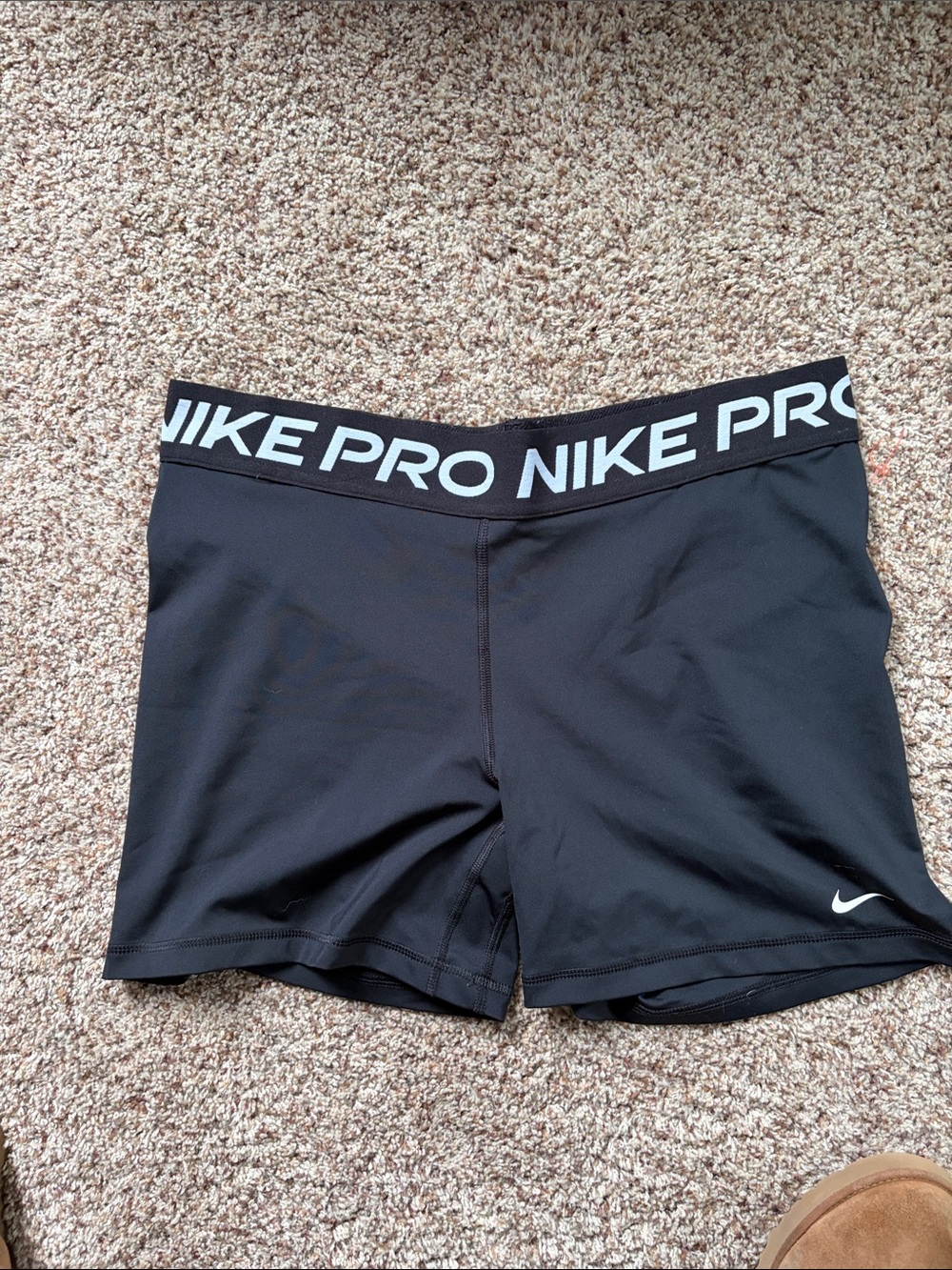 Nike Black Pro Mid-Rise Bike Shorts
